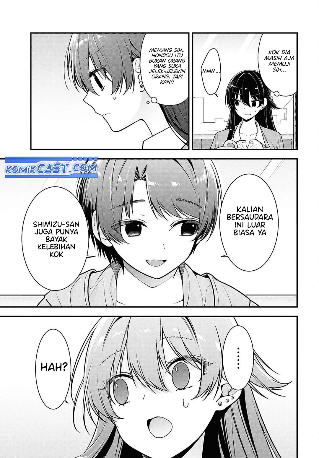 Tonari no Seki no Yankee Shimizu-san ga Kami o Kuroku Sometekita Chapter 08 Gambar 6