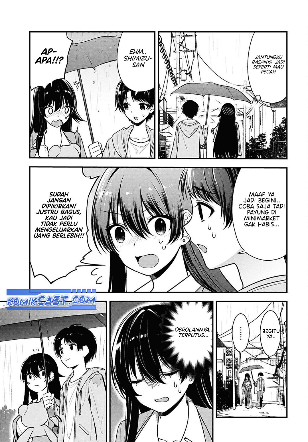 Tonari no Seki no Yankee Shimizu-san ga Kami o Kuroku Sometekita Chapter 08 Gambar 14