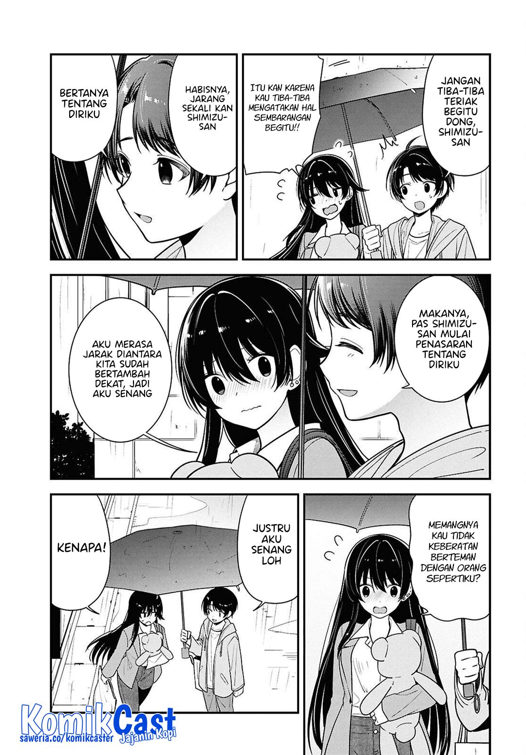 Tonari no Seki no Yankee Shimizu-san ga Kami o Kuroku Sometekita Chapter 08 Gambar 24