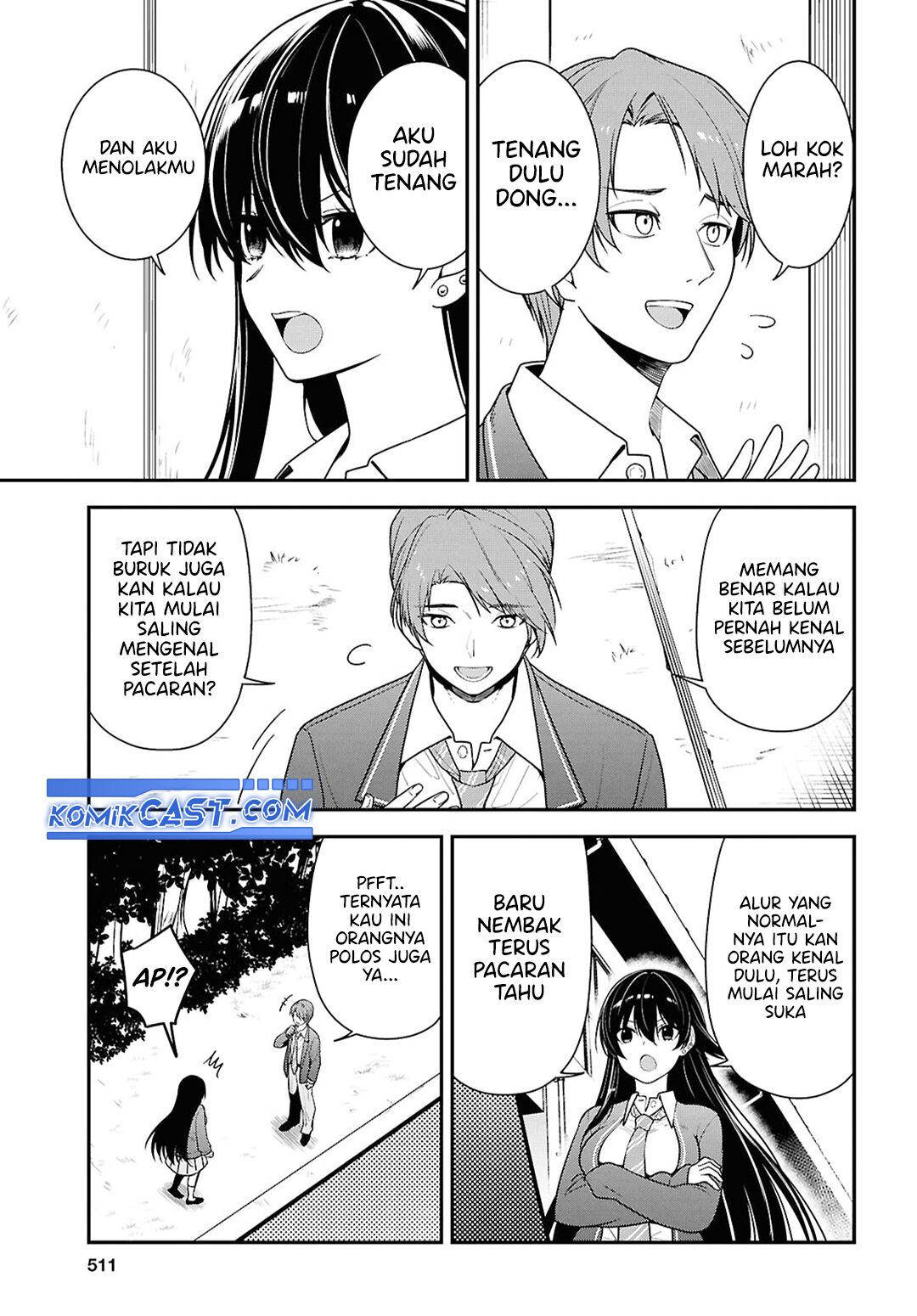 Tonari no Seki no Yankee Shimizu-san ga Kami o Kuroku Sometekita Chapter 09 Gambar 14