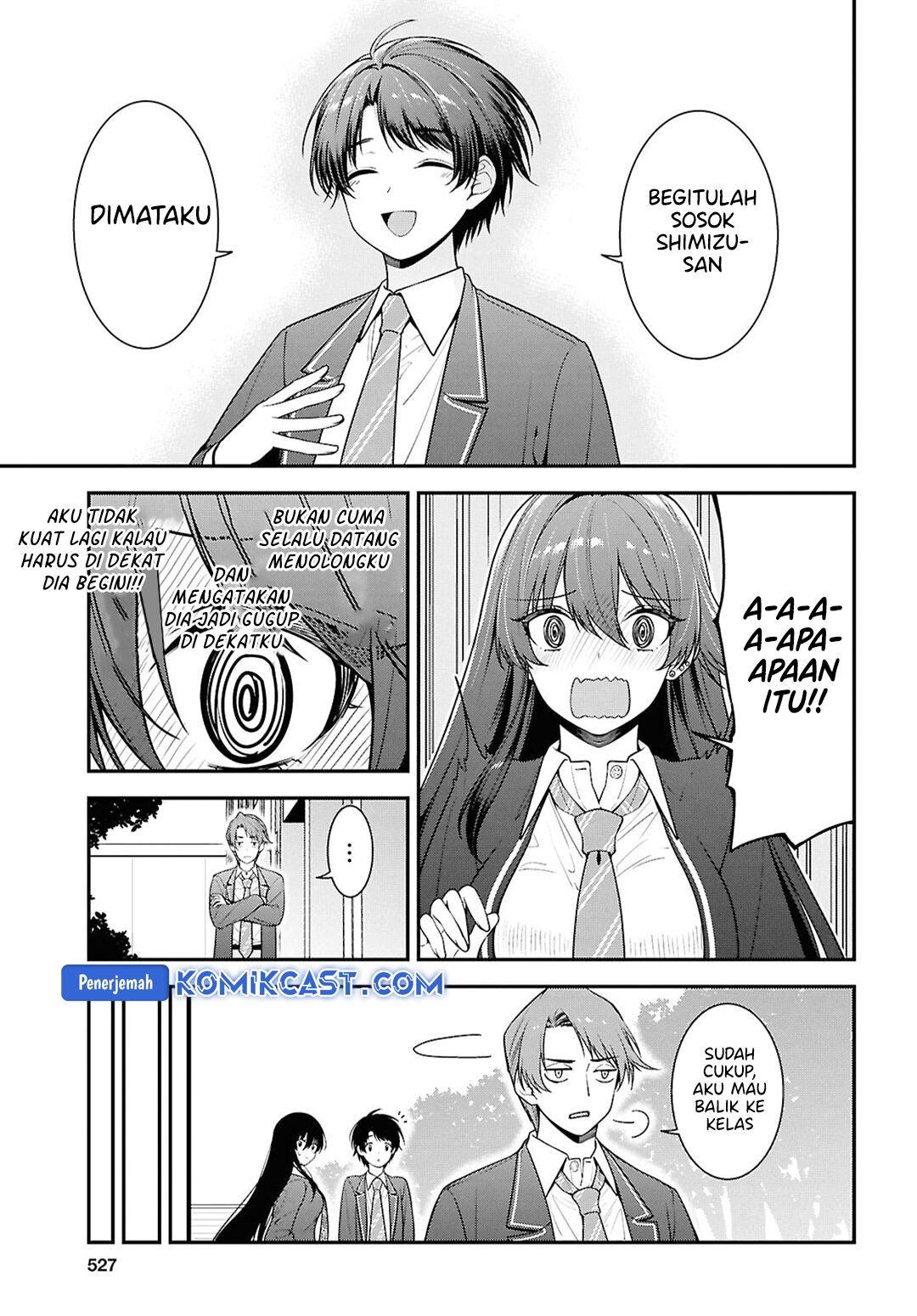 Tonari no Seki no Yankee Shimizu-san ga Kami o Kuroku Sometekita Chapter 09 Gambar 28