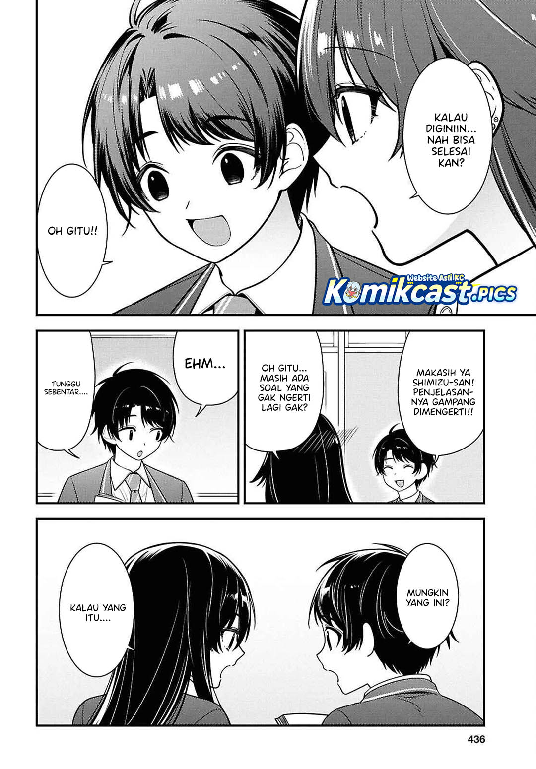 Tonari no Seki no Yankee Shimizu-san ga Kami o Kuroku Sometekita Chapter 12 Gambar 27