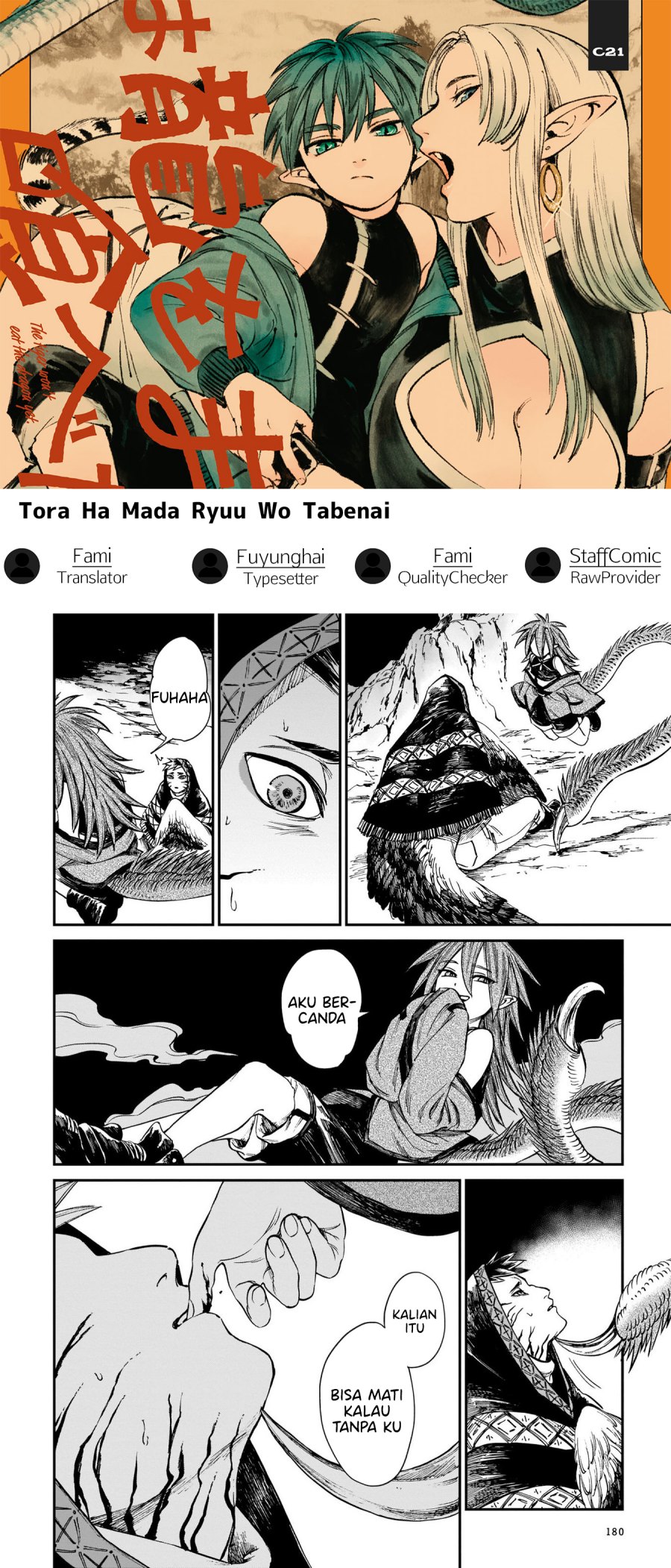 Tora wa Ryuu wo Mada Tabenai Chapter 15.2 Gambar 1