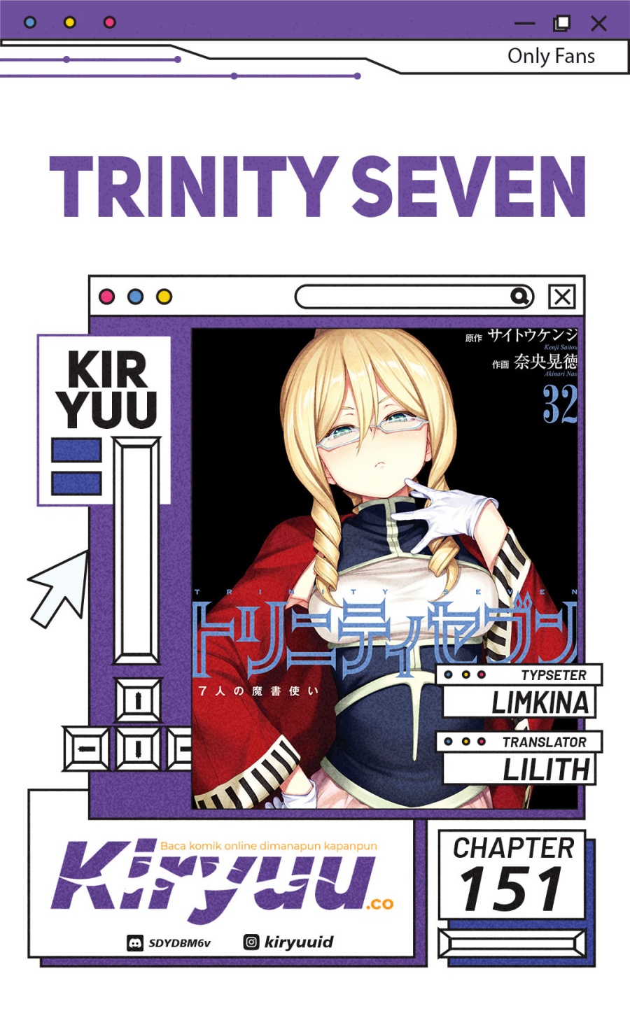 Trinity Seven Chapter 151 Gambar 1