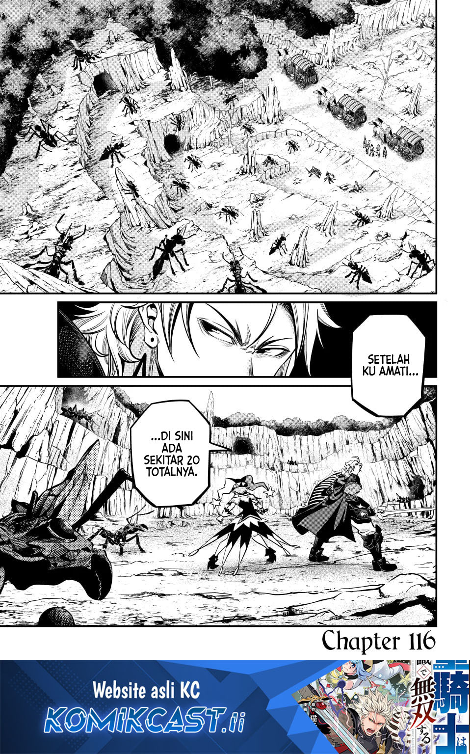 Tsuihou Sareta Tenshou Juu Kishi wa Game Chishiki de Musou Suru Chapter 116 Gambar 2