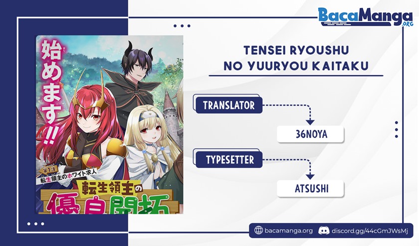 Tensei Ryoushu no Yuuryou Kaitaku: Zensei no Kioku o Ikashite White ni Tsutometara, Yuunou na Jinzai ga Atsumari Sugimashita Chapter 01.1 Gambar 1