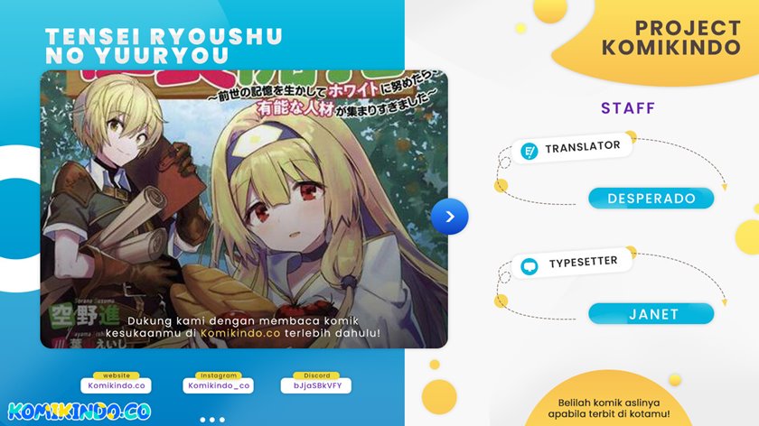 Tensei Ryoushu no Yuuryou Kaitaku: Zensei no Kioku o Ikashite White ni Tsutometara, Yuunou na Jinzai ga Atsumari Sugimashita Chapter 04.1 Gambar 1