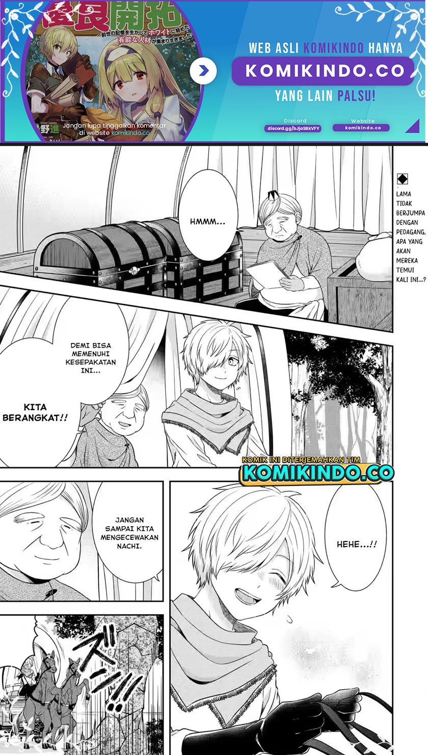 Tensei Ryoushu no Yuuryou Kaitaku: Zensei no Kioku o Ikashite White ni Tsutometara, Yuunou na Jinzai ga Atsumari Sugimashita Chapter 24.1 Gambar 2
