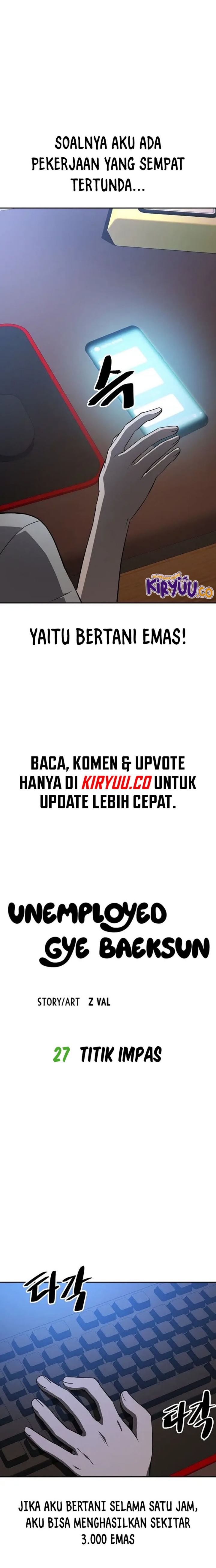 Unemployed Gye Baek Soon Chapter 27 Gambar 4