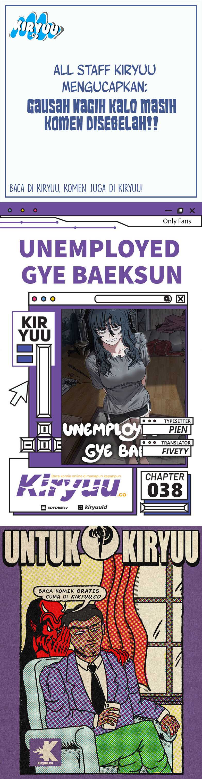 Unemployed Gye Baek Soon Chapter 38 Gambar 1