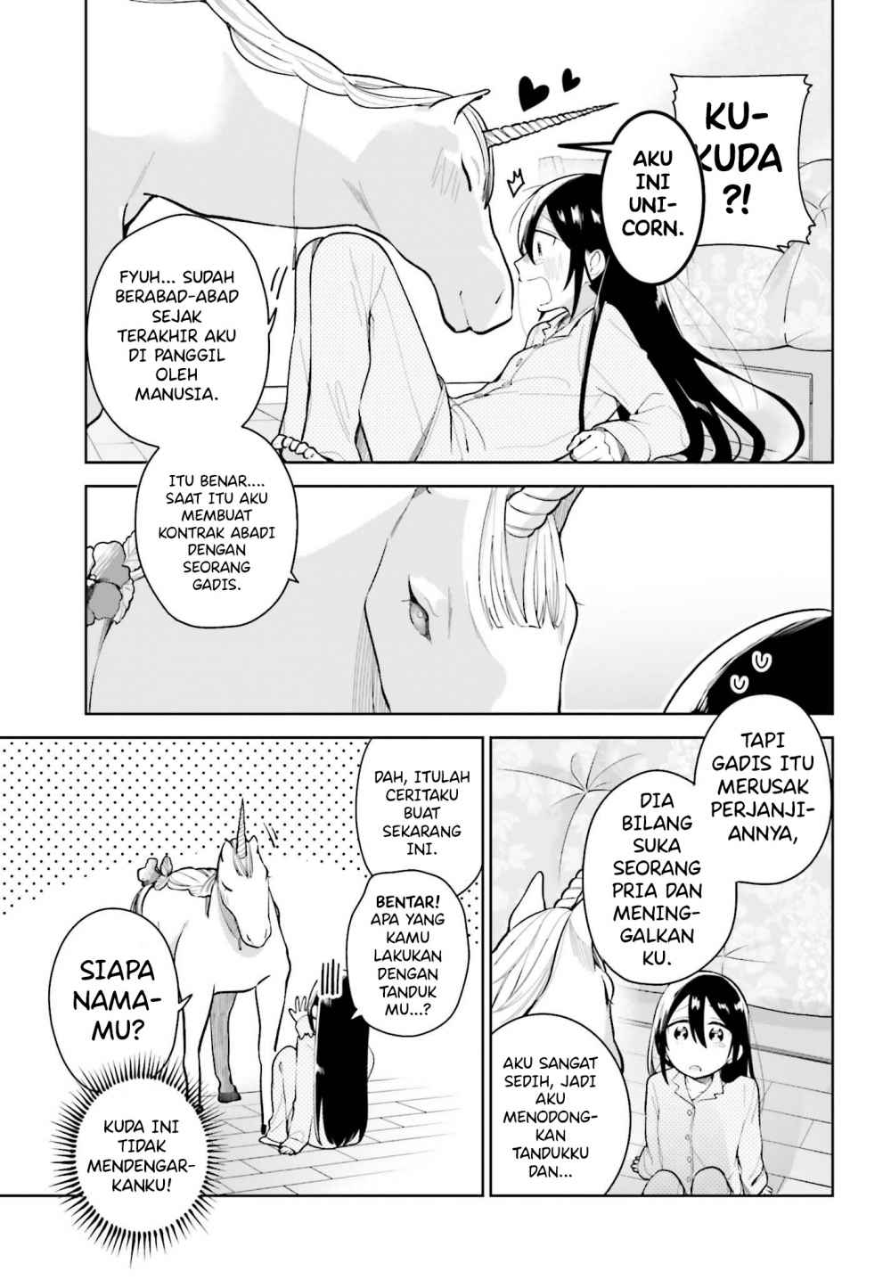 Unicorn to Sabishi-gari ya Shoujo Chapter 01.1 Gambar 12