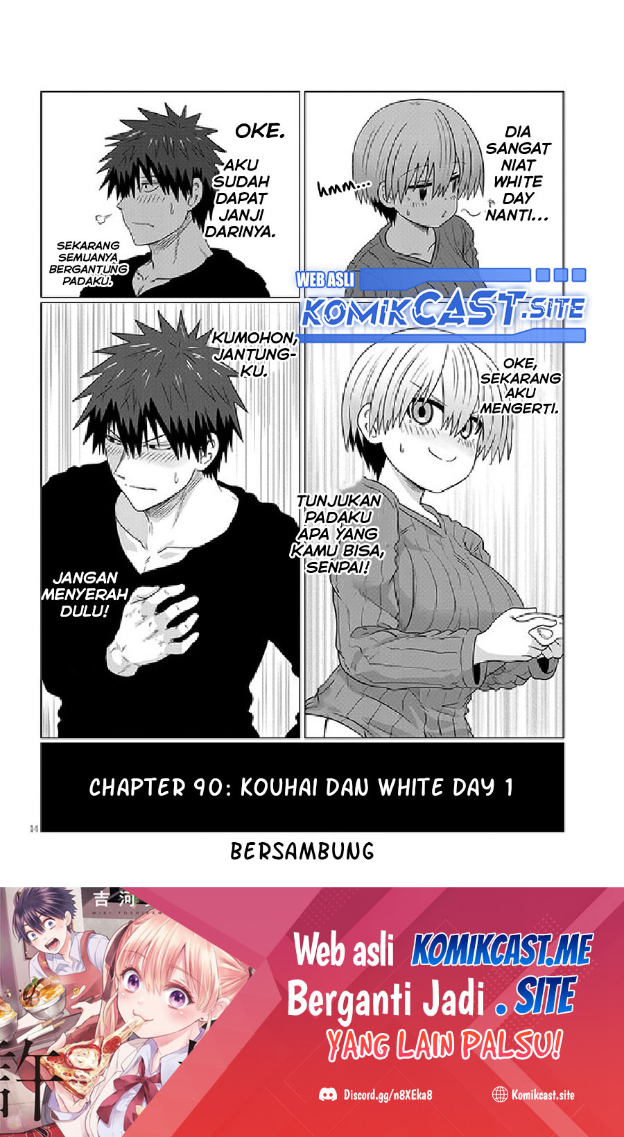 Uzaki-chan wa Asobitai! Chapter 90 Gambar 15