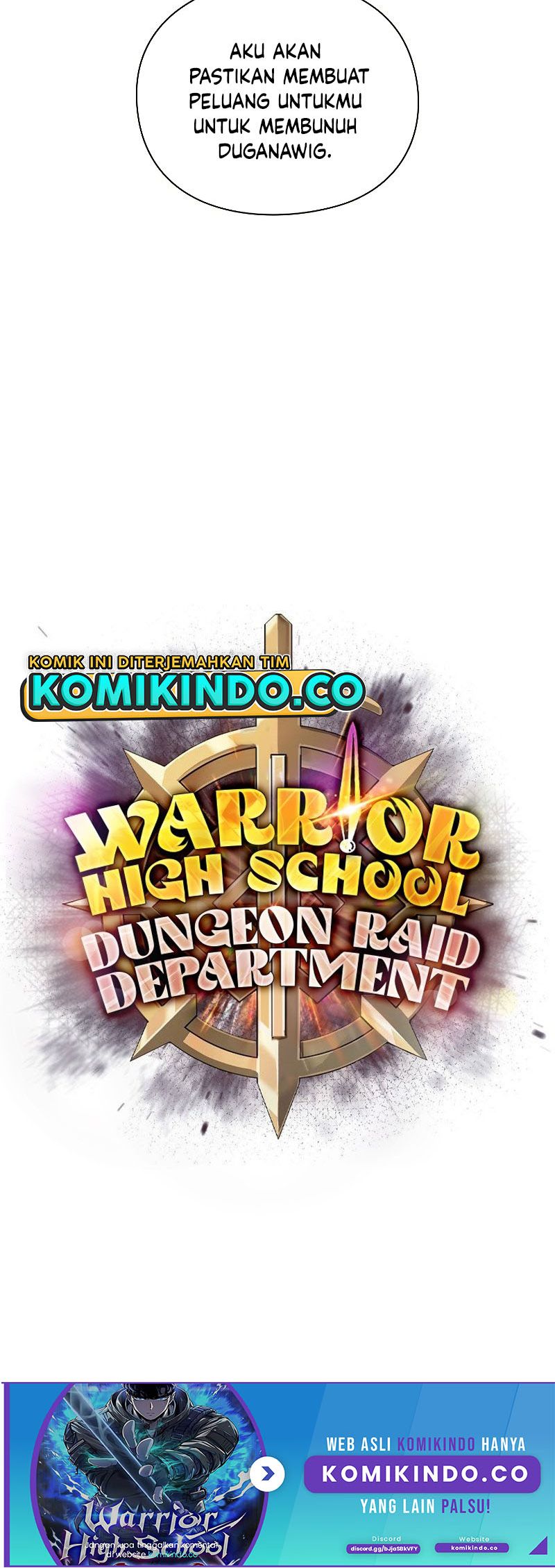 Warrior High School – Dungeon Raid Department Chapter 28 Gambar 49