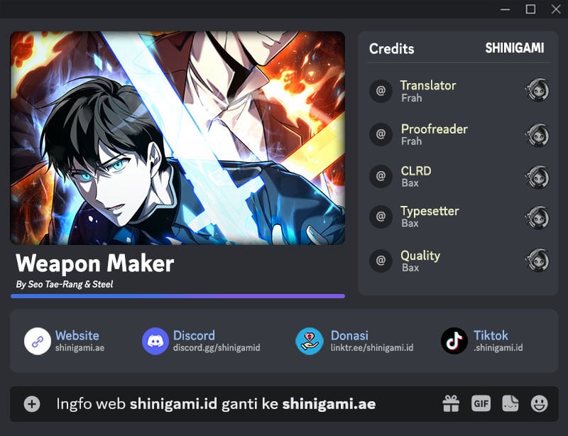 Weapon Maker Chapter 09 Gambar 1