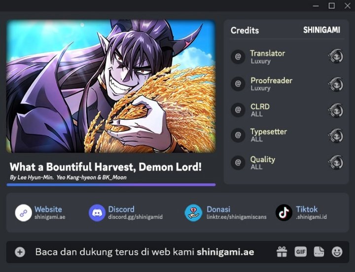 What A Bountiful Harvest, Demon Lord! Chapter 03 Gambar 1