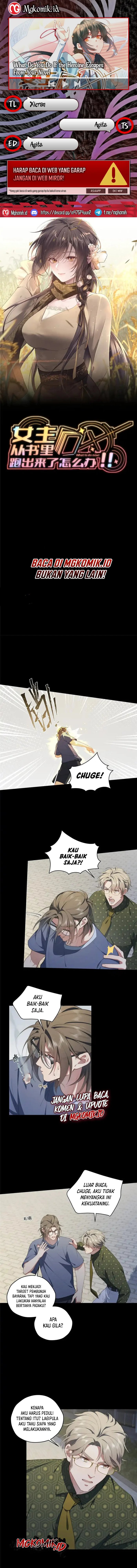 What Do You Do If the Heroine Escapes From Your Novel Chapter 56 Gambar 1
