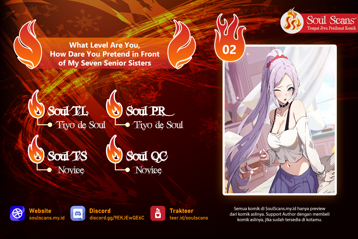 What Level Are You, How Dare You Pretend in Front of My Seven Senior Sisters Chapter 02 Gambar 1