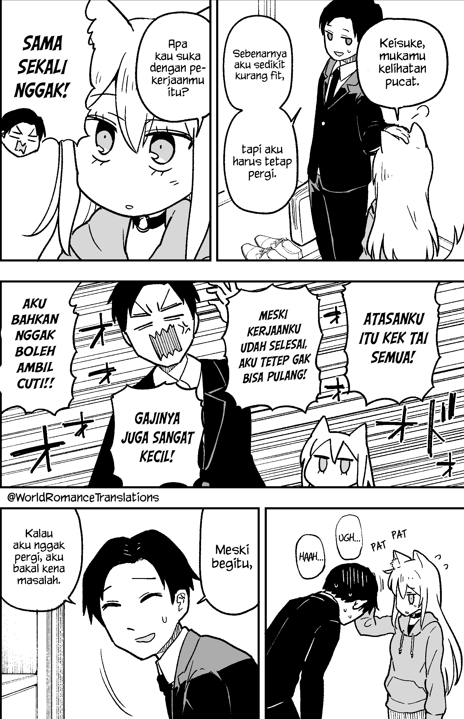 When I Try to Go to Work, the Dog I Picked up Gets in the Way Chapter 01 Gambar 2