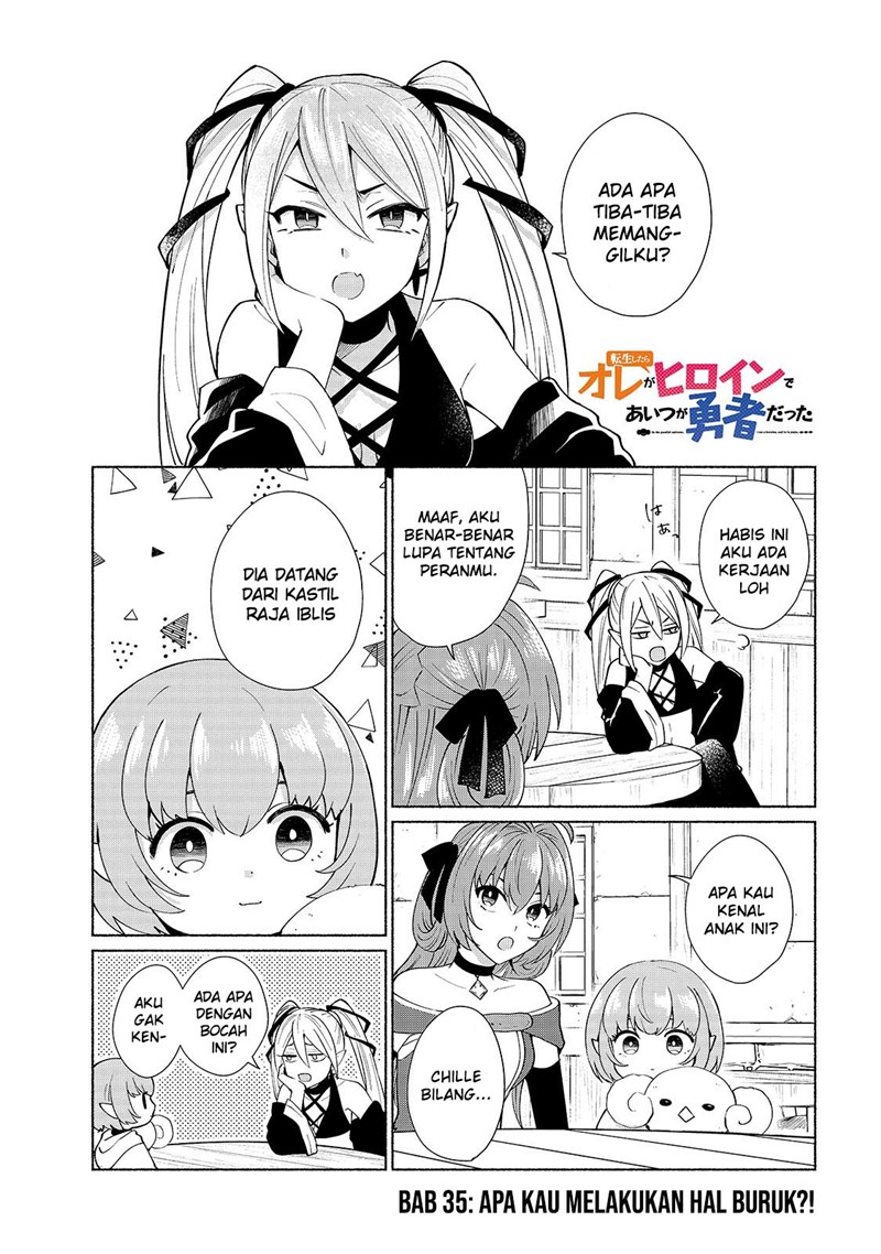 When I Was Reincarnated in Another World, I Was a Heroine and He Was a Hero Chapter 35 Gambar 2