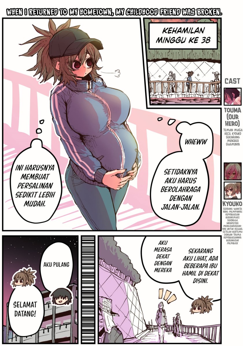 When I Returned to My Hometown, My Childhood Friend was Broken Chapter 46 Gambar 1