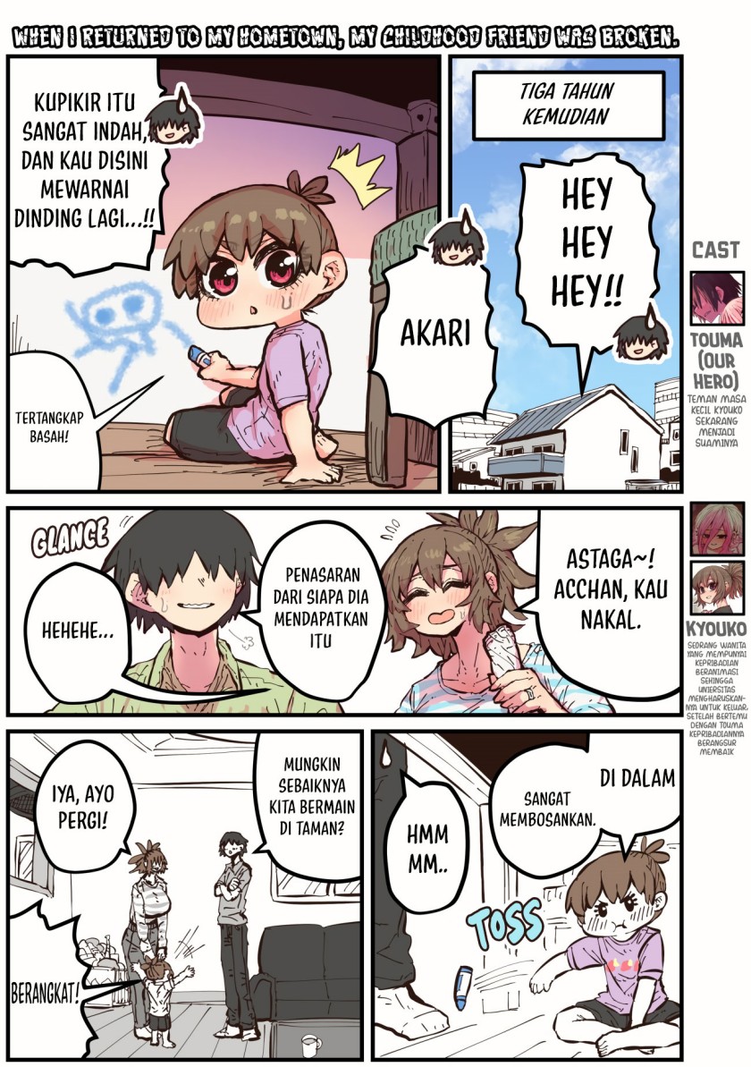 When I Returned to My Hometown, My Childhood Friend was Broken Chapter 50 END Gambar 1