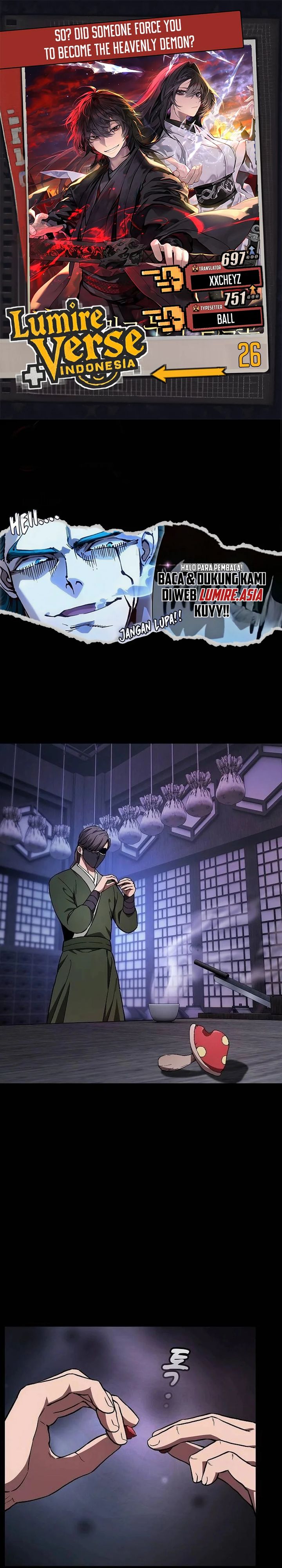 Who’s threatening you with a knife to make you a Heavenly Demon? (Did Someone Force You to Become the Heavenly Demon?) Chapter 26 Gambar 1