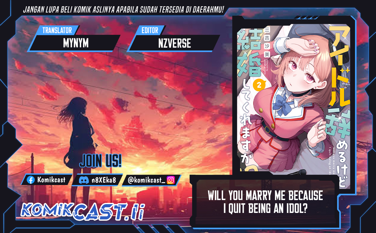 Will You Marry Me If I Quit Being an Idol?! Chapter 12.1 Gambar 1