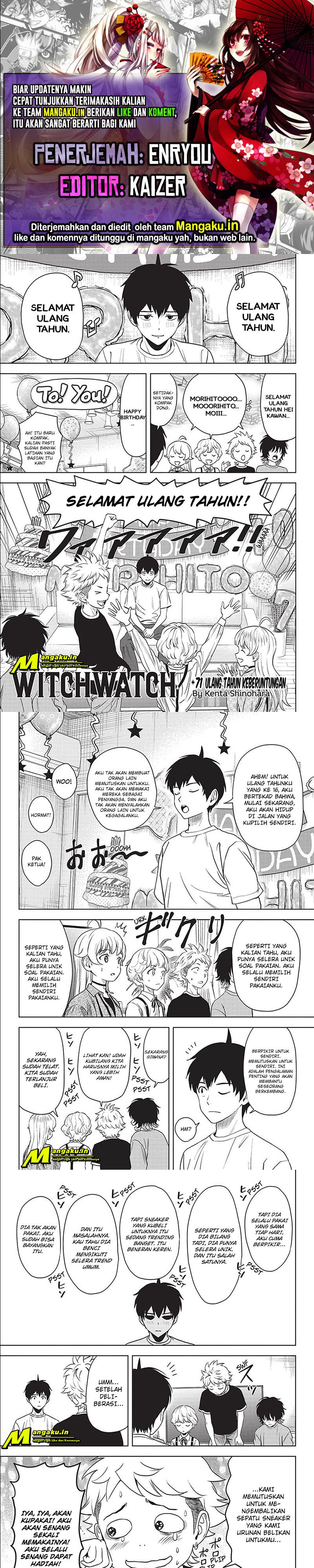 Witch Watch Chapter 71 Gambar 1