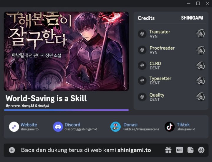 World-Saving Is A Skill Chapter 04 Gambar 1