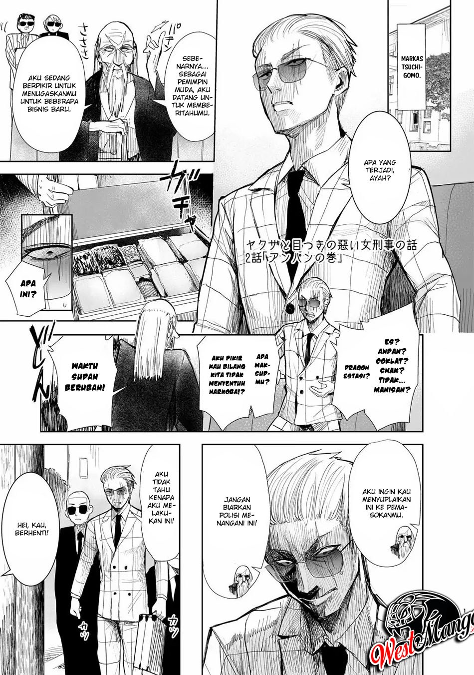 Yakuza to Metsuki no Warui Onna Keiji no Hanashi Chapter 02 Gambar 4