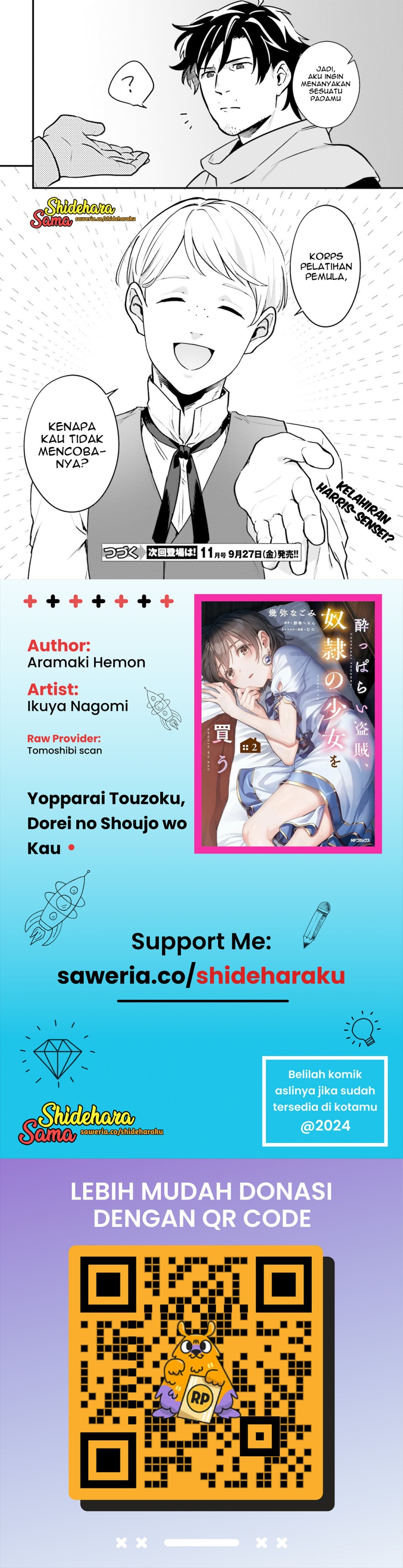 Yopparai Touzoku, Dorei no Shoujo wo Kau Chapter 19 Gambar 21