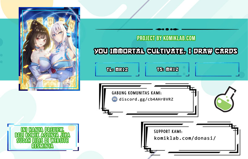 You Immortal Cultivate, I Draw Cards Chapter 18 Gambar 1