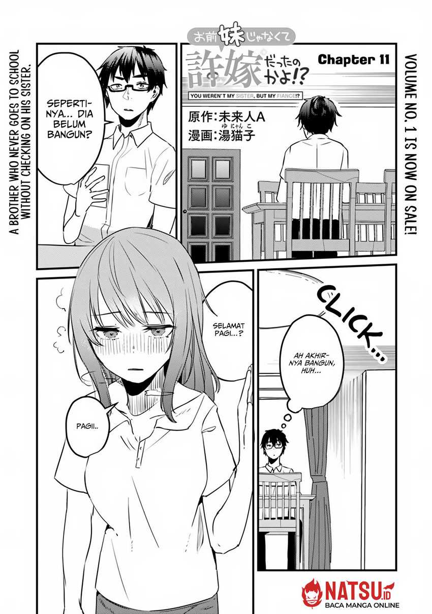 You Weren’t My Sister, But My Fiancee!? (Omae Imouto Janakute Iinazuke Datta no ka yo!?) Chapter 11 Gambar 2