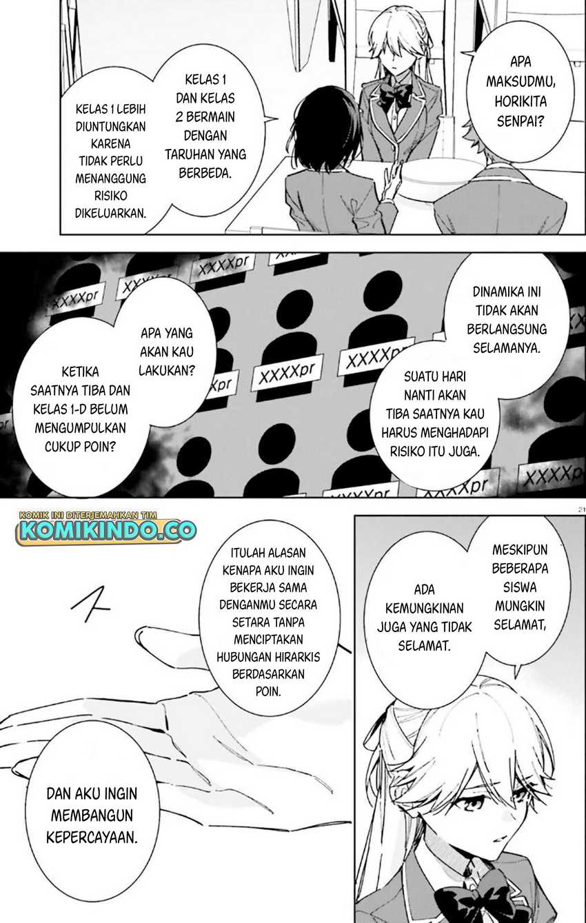 Youkoso Jitsuryoku Shijou Shugi no Kyoushitsu e: 2-nensei-hen Chapter 09 Gambar 22