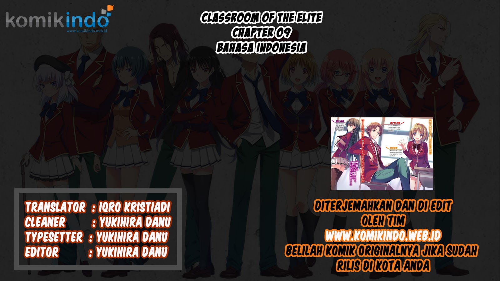 Youkoso Jitsuryoku Shijou Shugi no Kyoushitsu e Chapter 9 Gambar 1