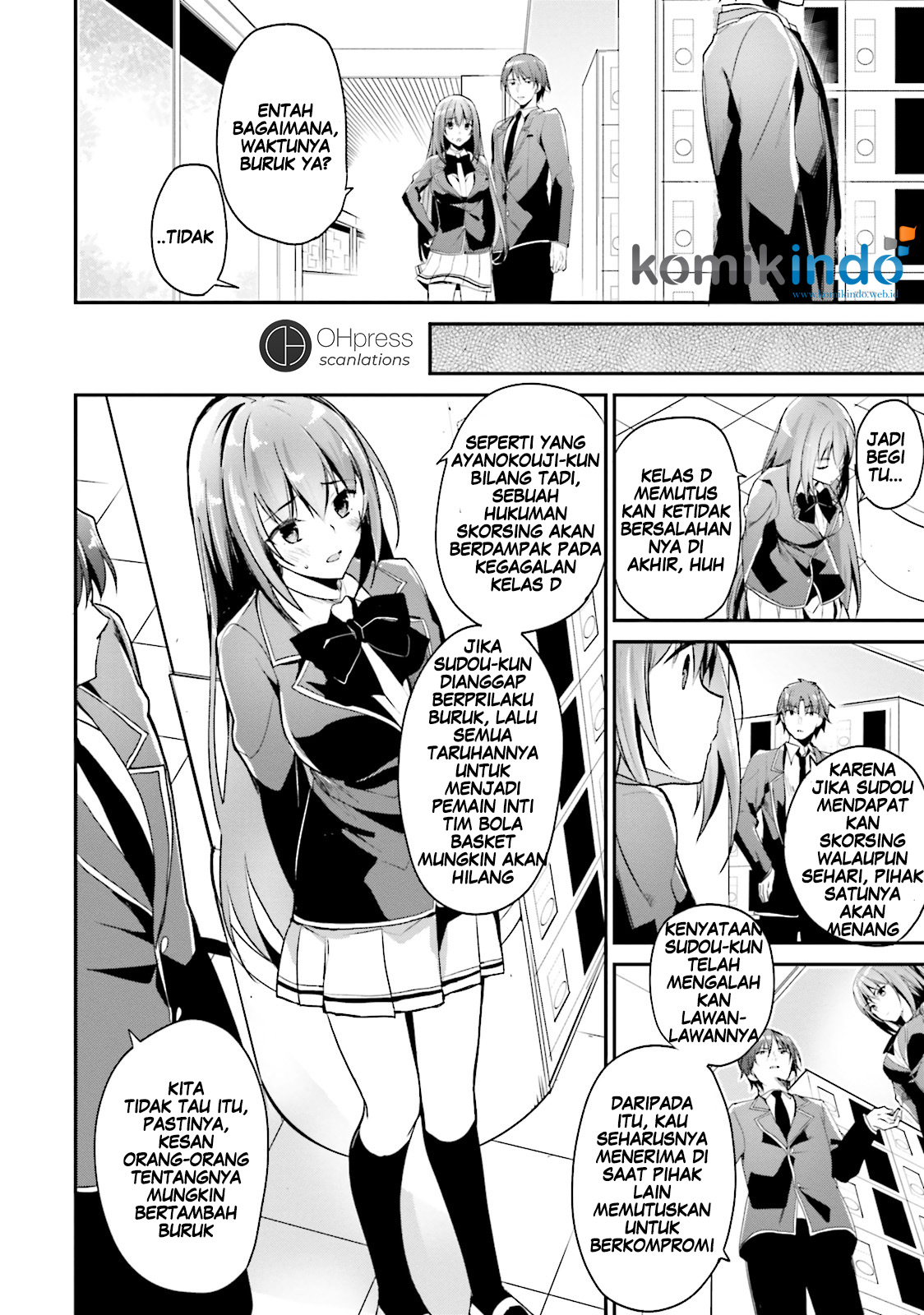 Youkoso Jitsuryoku Shijou Shugi no Kyoushitsu e Chapter 13 Gambar 33