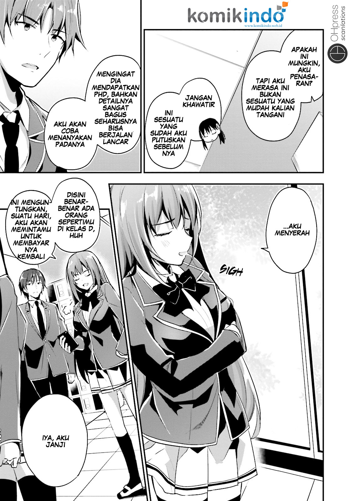 Youkoso Jitsuryoku Shijou Shugi no Kyoushitsu e Chapter 14 Gambar 7