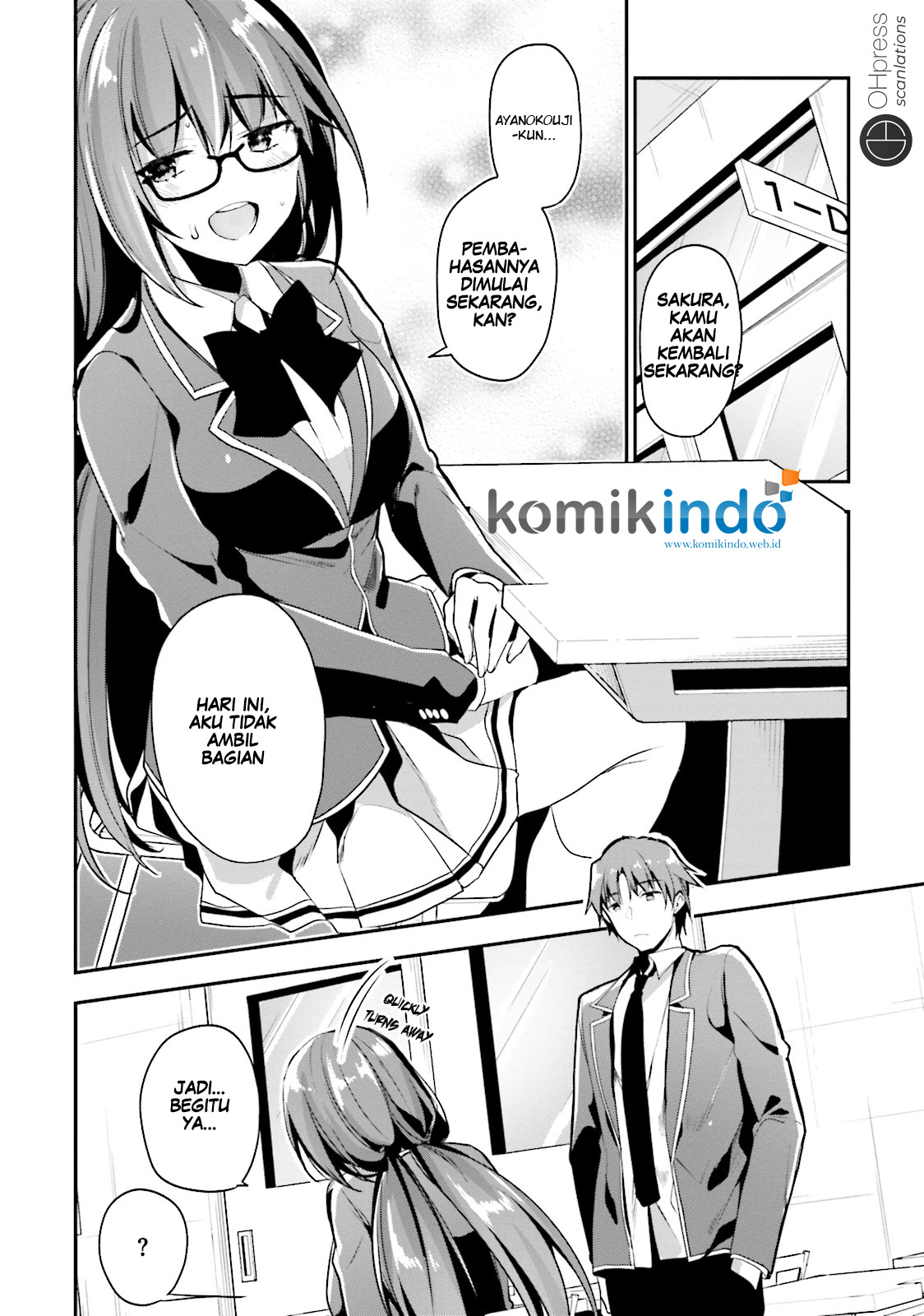 Youkoso Jitsuryoku Shijou Shugi no Kyoushitsu e Chapter 14 Gambar 10
