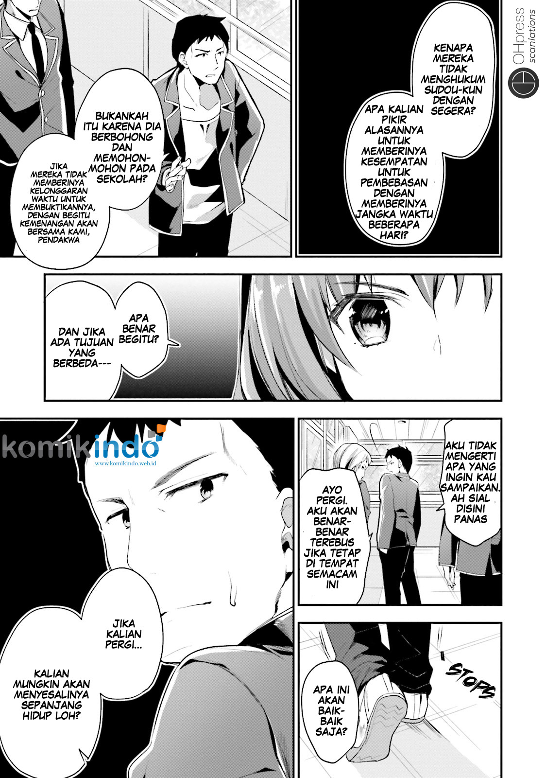 Youkoso Jitsuryoku Shijou Shugi no Kyoushitsu e Chapter 14 Gambar 19