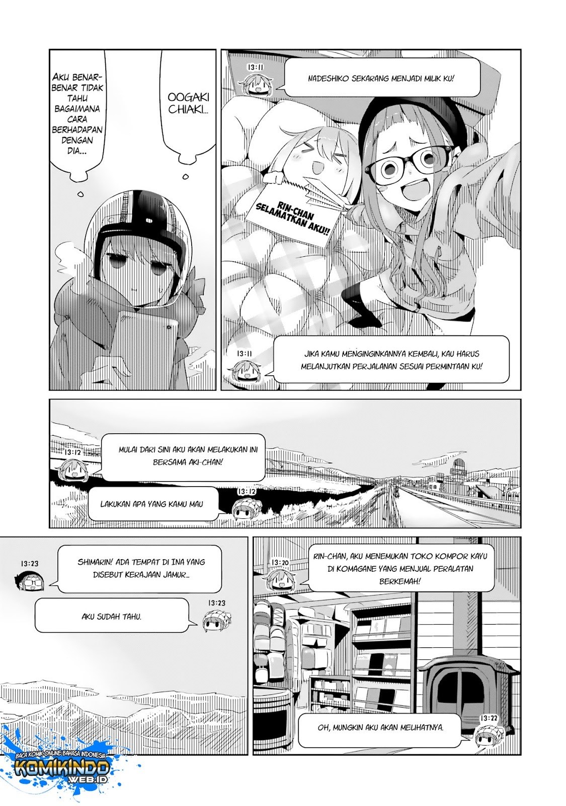 Yuru-Camp Chapter 16 Gambar 12