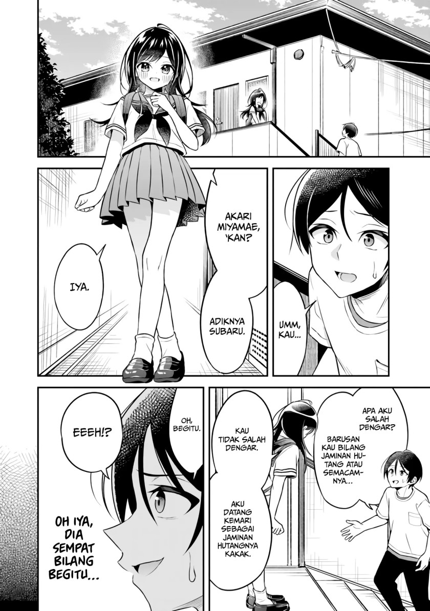 Yuujin ni 500 Yen Kashitara Shakkin no Kata ni Imouto wo Yokoshite Kita Nodakeredo, Ore wa Ittai Dou Sureba Iindarou Chapter 01 Gambar 4