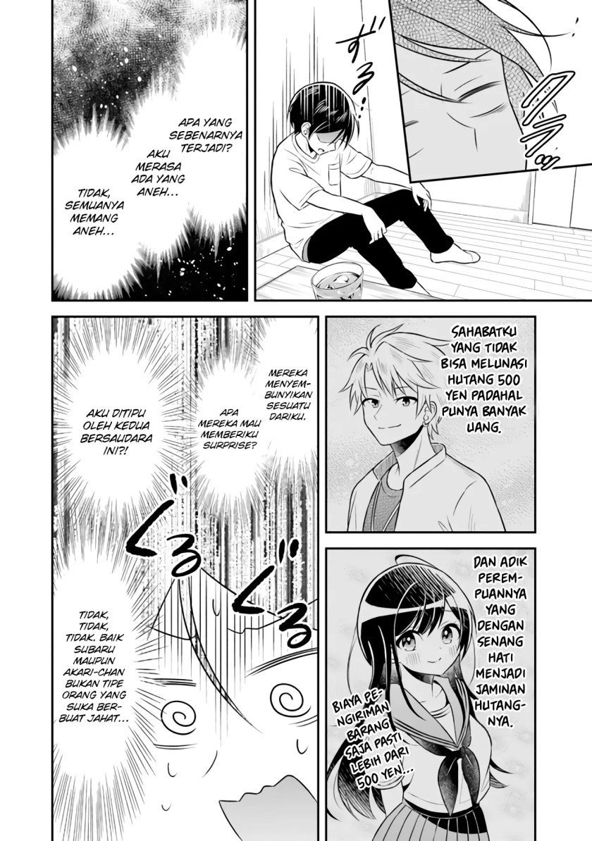 Yuujin ni 500 Yen Kashitara Shakkin no Kata ni Imouto wo Yokoshite Kita Nodakeredo, Ore wa Ittai Dou Sureba Iindarou Chapter 01 Gambar 24