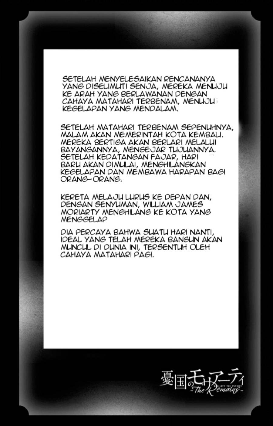 Yuukoku no Moriarty Chapter 16 End Gambar 37