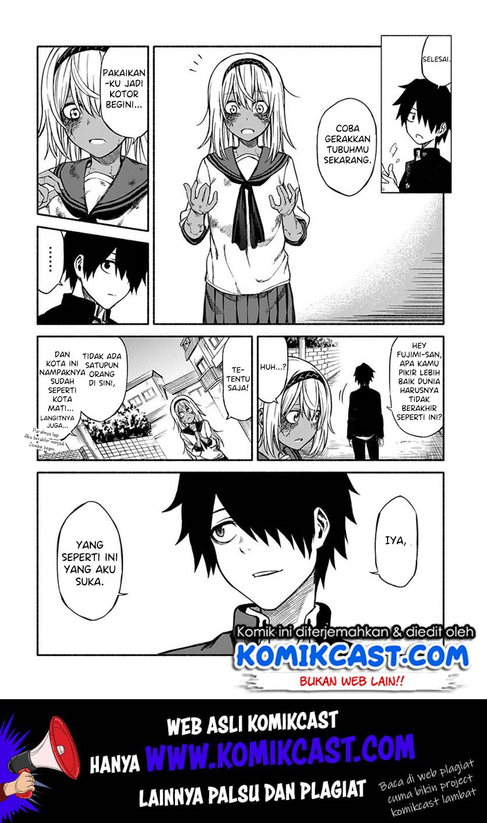 Zombi Shoujo no Fujimi-san Chapter 01 Gambar 16