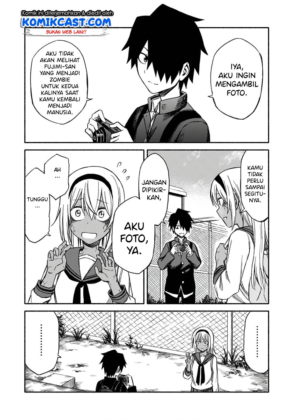 Zombi Shoujo no Fujimi-san Chapter 04 Gambar 24