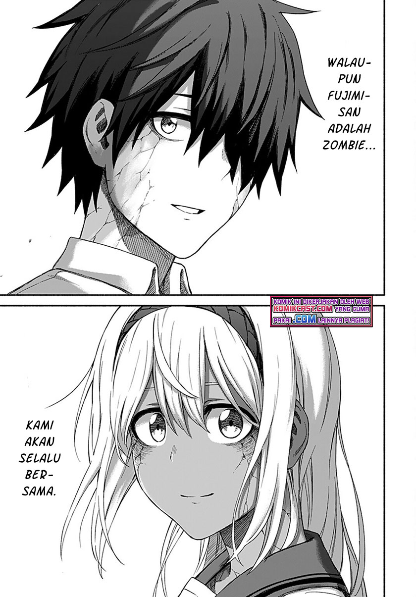 Zombi Shoujo no Fujimi-san Chapter 12 END Gambar 27